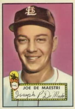 1952 Topps #286 Joe DeMaestri SP RC