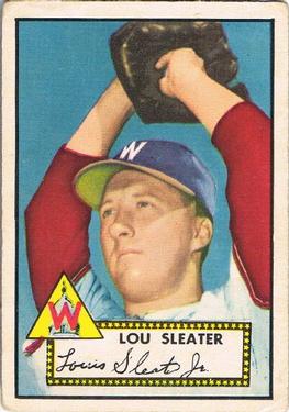 1952 Topps #306 Lou Sleater RC