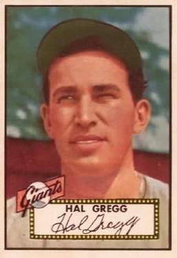 1952 Topps #318 Harold Gregg RC