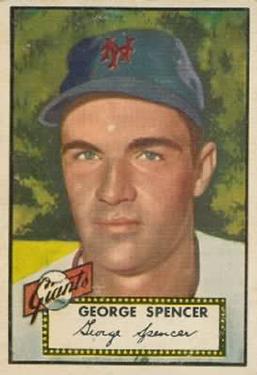 1952 Topps #346 George Spencer RC