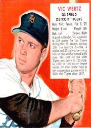 1952 Red Man #AL22 Vic Wertz