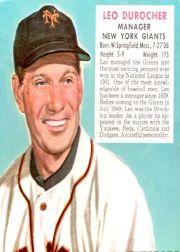 1952 Red Man #NL1 Leo Durocher MG
