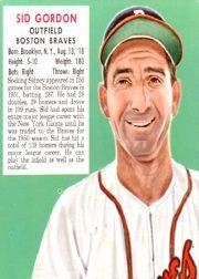 1952 Red Man #NL6 Sid Gordon