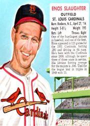 1952 Red Man #NL20 Enos Slaughter