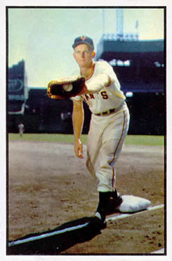 1953 Bowman Color #128 Whitey Lockman