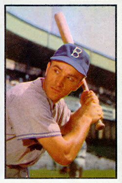 1953 Bowman Color #145 George Shuba