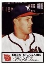1953 Braves Johnston Cookies #16 Ebba St.Claire