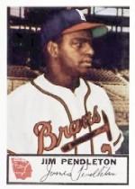 1953 Braves Johnston Cookies #25 Jim Pendleton