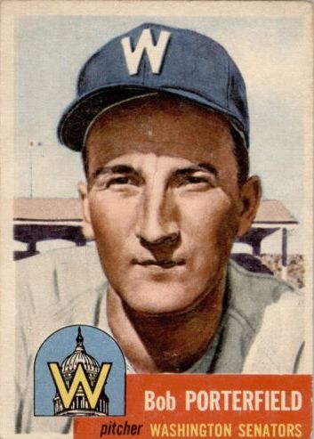 1953 Topps #108 Bob Porterfield DP