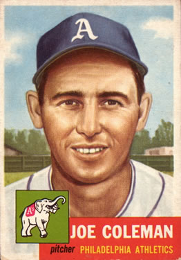 1953 Topps #279 Joe Coleman DP