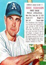 1953 Red Man #AL11 Eddie Robinson