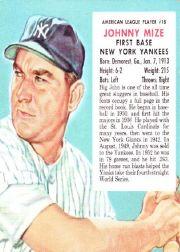 1953 Red Man #AL18 Johnny Mize