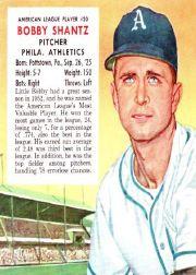1953 Red Man #AL20 Bobby Shantz