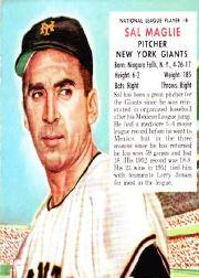 1953 Red Man #NL8 Sal Maglie