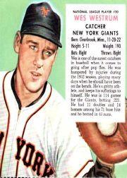 1953 Red Man #NL20 Wes Westrum