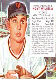 1953 Red Man #NL21 Hoyt Wilhelm
