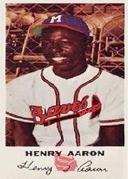1954 Braves Johnston Cookies #5 Hank Aaron