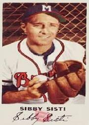 1954 Braves Johnston Cookies #13 Sibbi Sisti