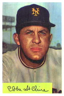 1954 Bowman #128 Ebba St.Claire