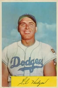 1954 Bowman #138A Gil Hodges .993/.991 Fielding Avg.