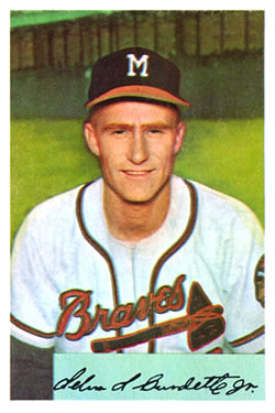 1954 Bowman #192 Lew Burdette