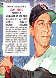 1954 Red Man #AL6 Sam Mele Baltimore