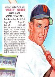 1954 Red Man #AL13 Mickey Vernon