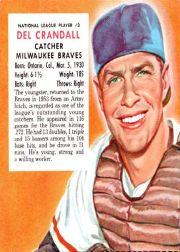 1954 Red Man #NL3 Del Crandall