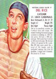 1954 Red Man #NL9 Del Rice