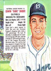 1954 Red Man #NL16 Duke Snider