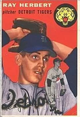 1954 Topps #190 Ray Herbert RC front image
