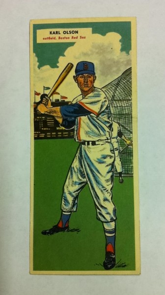 1955 Topps Double Header #35 Karl Olson and/36 Andy Carey