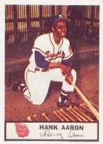 1955 Braves Johnston Cookies #44 Hank Aaron P1
