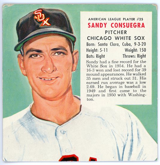 1955 Red Man #AL25 Sandy Consuegra