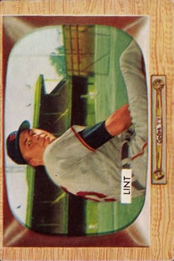 1955 Bowman #62 Royce Lint RC