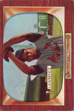 1955 Bowman #75 Brooks Lawrence RC
