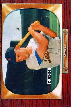 1955 Bowman #132B Harvey Kuenn COR