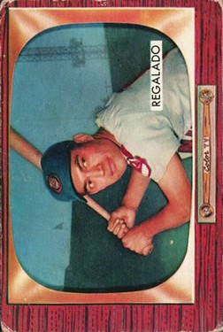 1955 Bowman #142 Rudy Regalado RC
