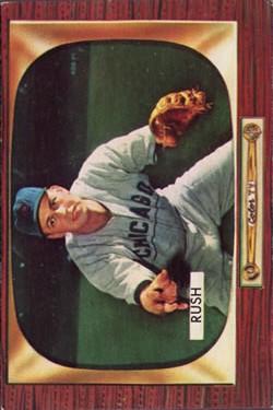 1955 Bowman #182 Bob Rush
