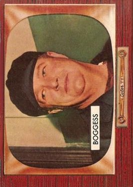 1955 Bowman #297 Dusty Boggess UMP