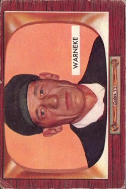 1955 Bowman #299 Lon Warneke UMP