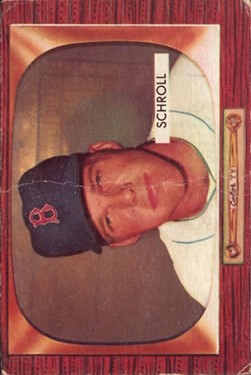 1955 Bowman #319 Al Schroll RC