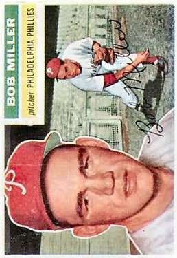 1956 Topps #334 Bob Miller front image