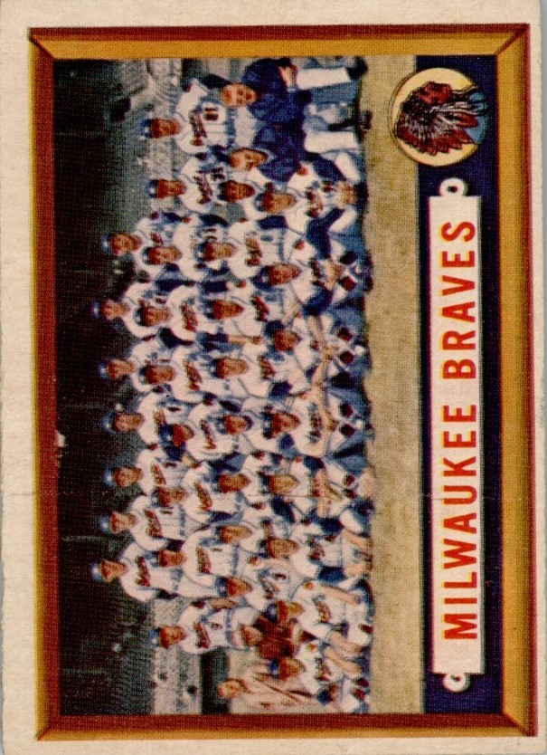 1957 Topps #114 Milwaukee Braves TC