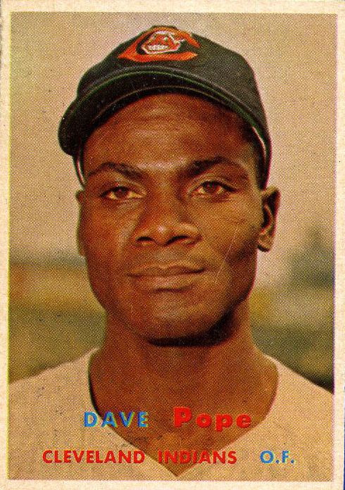 1957 Topps #249 Dave Pope