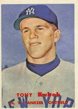 1957 Topps #312 Tony Kubek DP RC