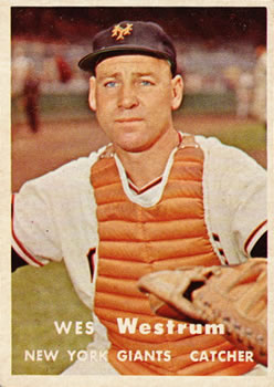 1957 Topps #323 Wes Westrum