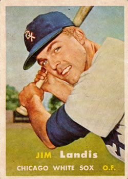 1957 Topps #375 Jim Landis RC