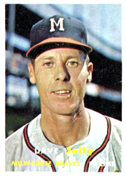 1957 Topps #389 Dave Jolly