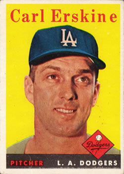 1958 Topps #258 Carl Erskine
